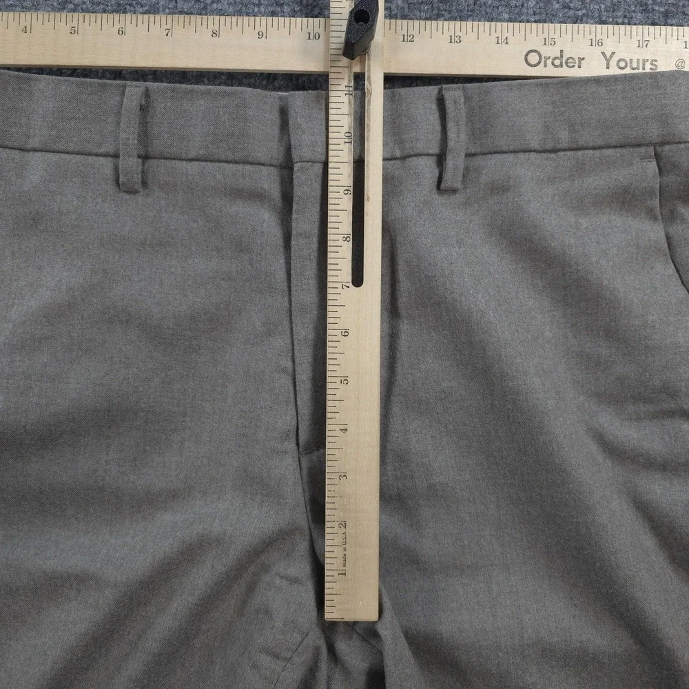 Banana Republic Pants Mens 32x34 Gray Wool Flannel Tapered Dress Vitale Barberis